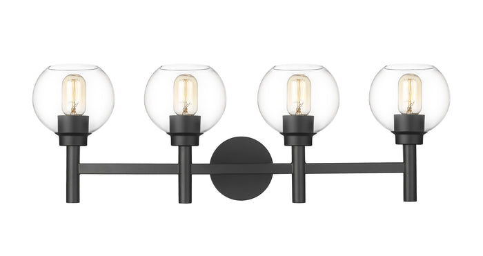 Vanity Z-Lite 7502-4V-MB Matte Black Sutton 4 Light Vanity Z-Lite