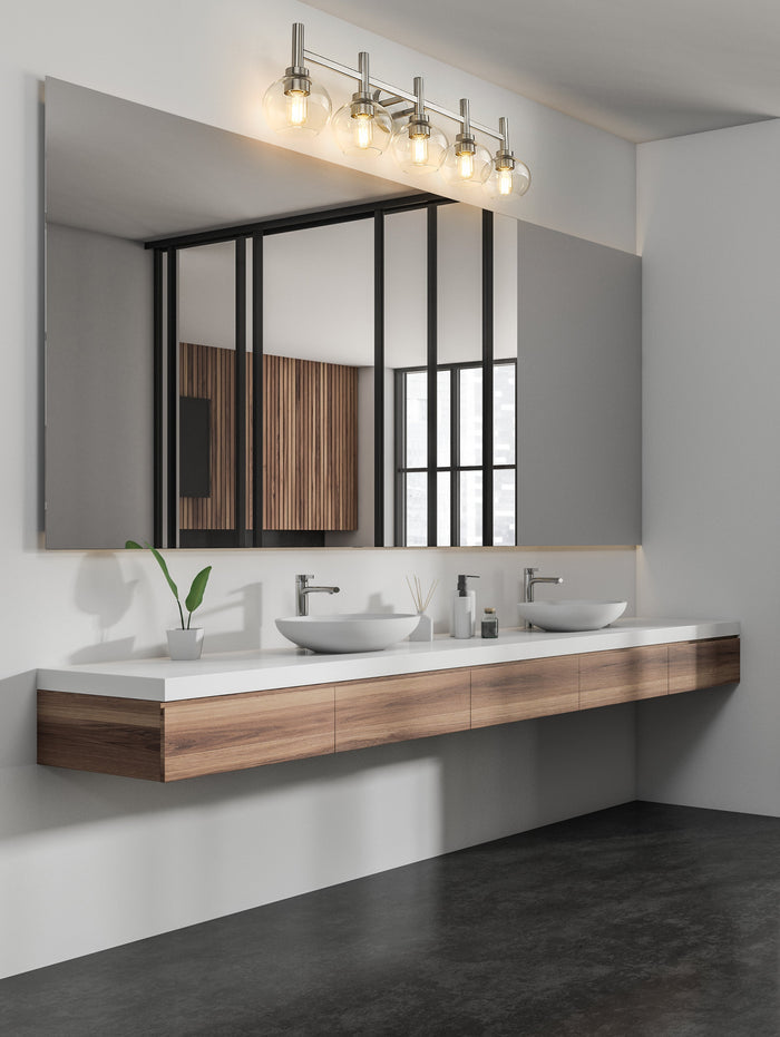 Vanity Z-Lite 7502-5V-BN Brushed Nickel Sutton 5 Light Vanity Z-Lite