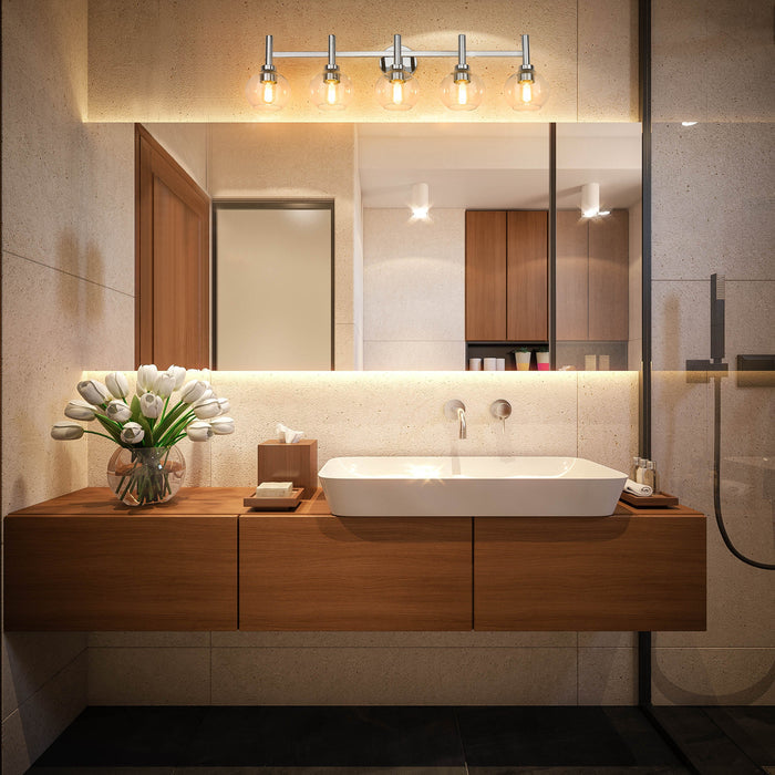 Vanity Z-Lite 7502-5V-CH Chrome Sutton 5 Light Vanity Z-Lite