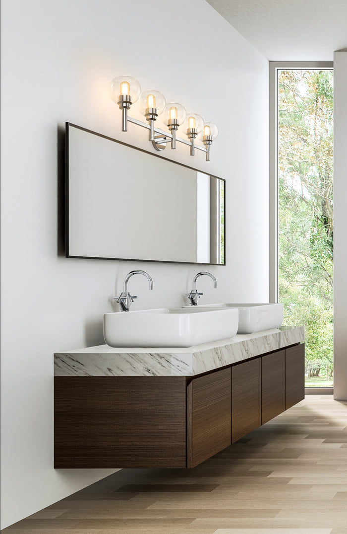 Vanity Z-Lite 7502-5V-CH Chrome Sutton 5 Light Vanity Z-Lite