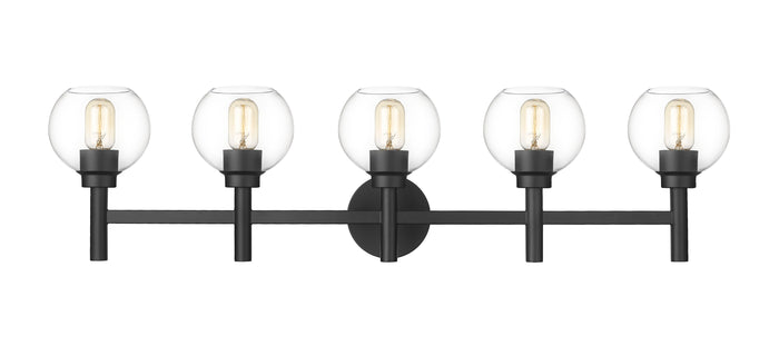 Vanity Z-Lite 7502-5V-MB Matte Black Sutton 5 Light Vanity Z-Lite