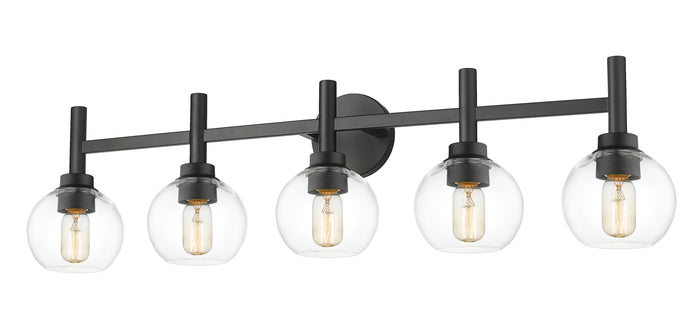Vanity Z-Lite 7502-5V-MB Matte Black Sutton 5 Light Vanity Z-Lite
