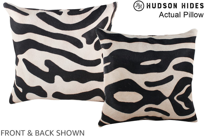 Zebra Cowhide Pillow #A13421