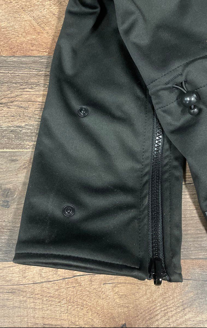 Zip Us In Black Maternity Jacket Expander Panel Baby Wearing Extender