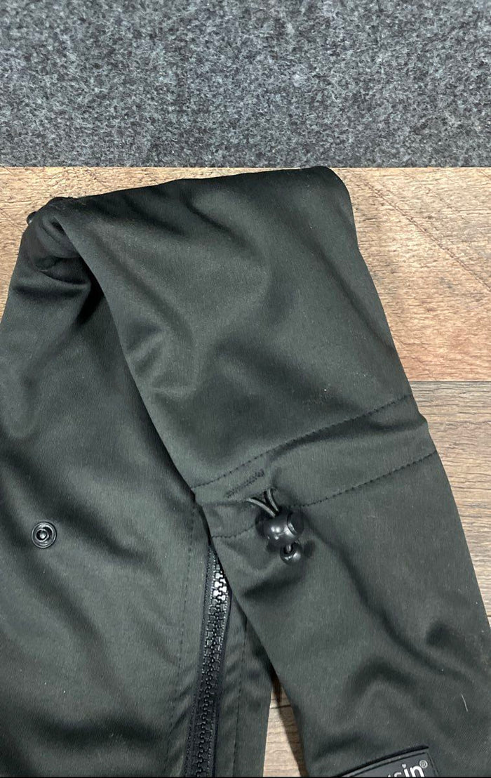 Zip Us In Black Maternity Jacket Expander Panel Baby Wearing Extender